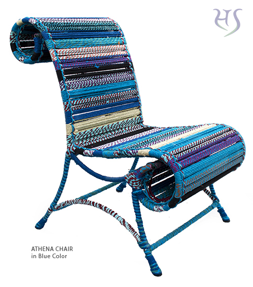 Blue Athena Chair by Sahil & Sarthak 